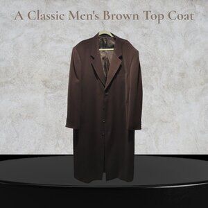 A Classic Men's Brown Topcoat
